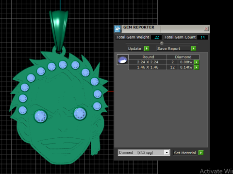 FACHION LOCKET PENDANT 3D PRINTABLE MODEL 3D 打印模型