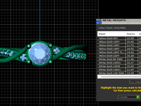 Engagement Ring PENDANT 3D PRINTABLE MODEL 3D Print Model