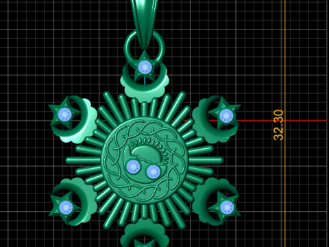Graduation Jewelry PENDANT 3D PRINTABLE MODEL 3D Baskı Modeli