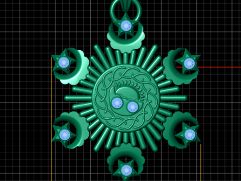 Graduation Jewelry PENDANT 3D PRINTABLE MODEL 3D Baskı Modeli