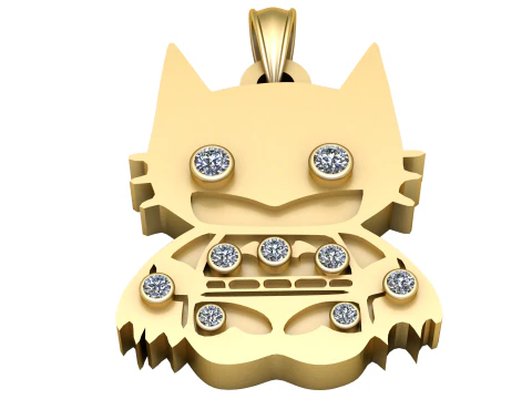 CUT CAT PENDANT 3D PRINTABLE MODEL 3D Print Model