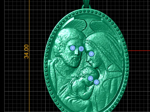 CUT CAT PENDANT 3D PRINTABLE MODEL 3D Print Model