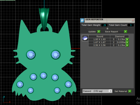 CUT CAT PENDANT 3D PRINTABLE MODEL Modelo de impresión 3D