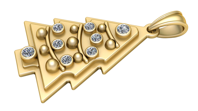 Christmas PENDANT 3D PRINTABLE MODEL 3D-Druckmodell .c4d .max .obj .3ds .fbx .stl .blend 