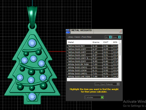 Christmas PENDANT 3D PRINTABLE MODEL 3D Print Model