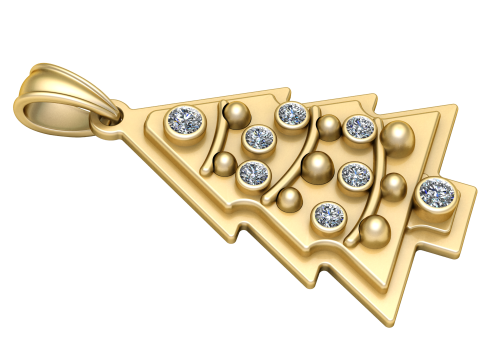 Christmas PENDANT 3D PRINTABLE MODEL 3D-Druckmodell