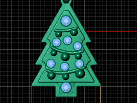 Christmas PENDANT 3D PRINTABLE MODEL 3D-Druckmodell