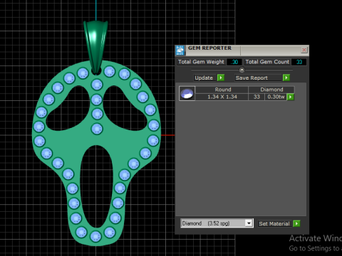 HUMMING BIRD PENDANT 3D PRINTABLE MODEL 3Dプリントモデル