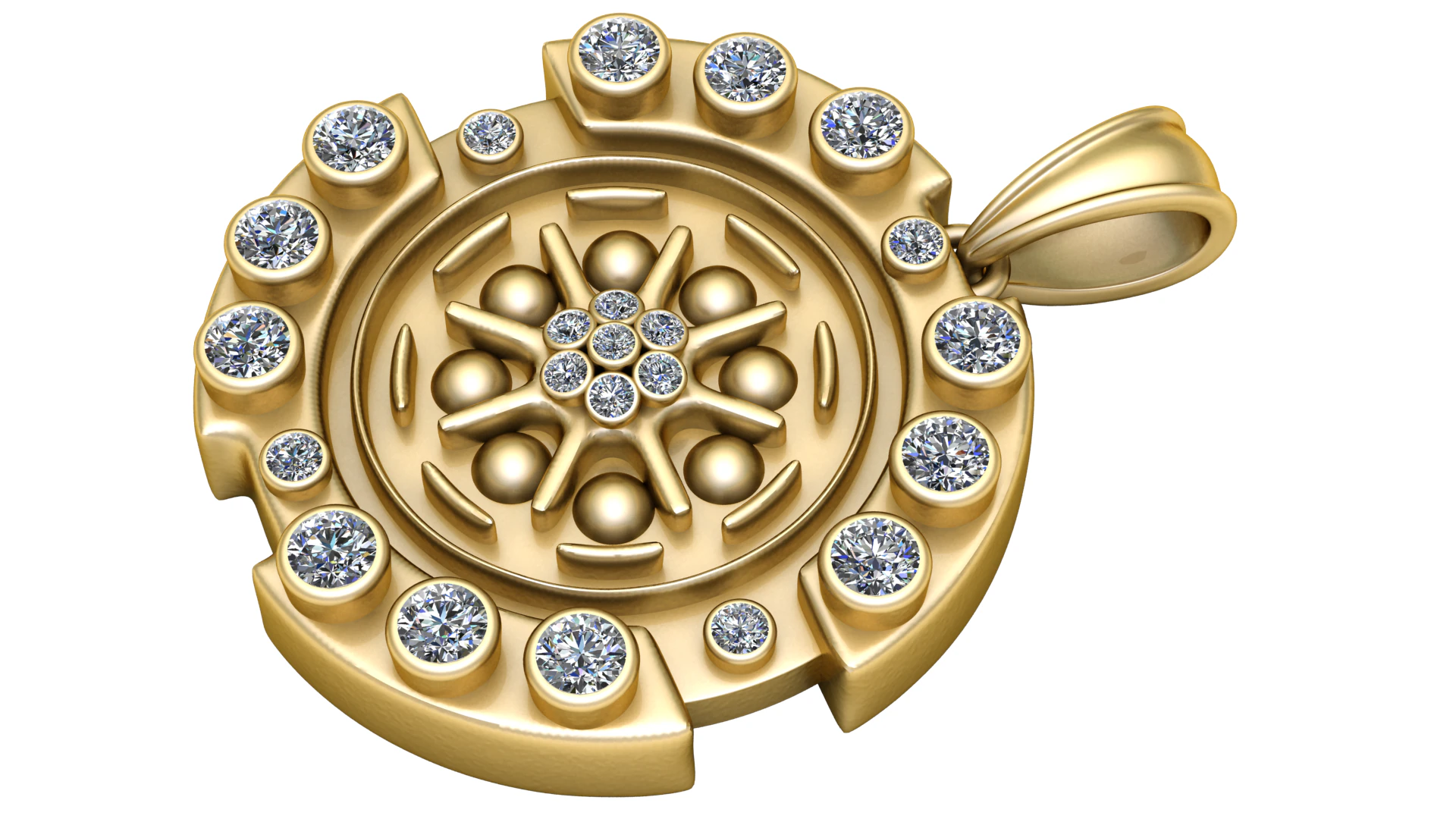 New Fashion Design Circle Gold PENDANT 3D PRINTABLE MODEL 3D Print Model .c4d .max .obj .3ds .fbx .stl .blend 