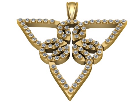 SWISS GOLD Jewellers PENDANT 3D PRINTABLE MODEL Modèles 3D en vedette
