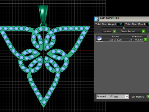 SWISS GOLD Jewellers PENDANT 3D PRINTABLE MODEL Modèles 3D en vedette