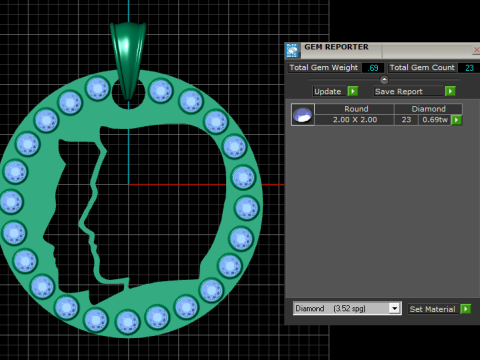Map Necklace PENDANT 3D PRINTABLE MODEL 3D 打印模型