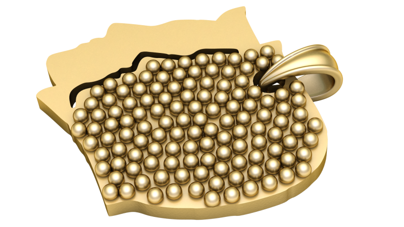 Unique Map Necklace PENDANT 3D PRINTABLE MODEL Modèles 3D en vedette .c4d .max .obj .3ds .fbx .stl .blend