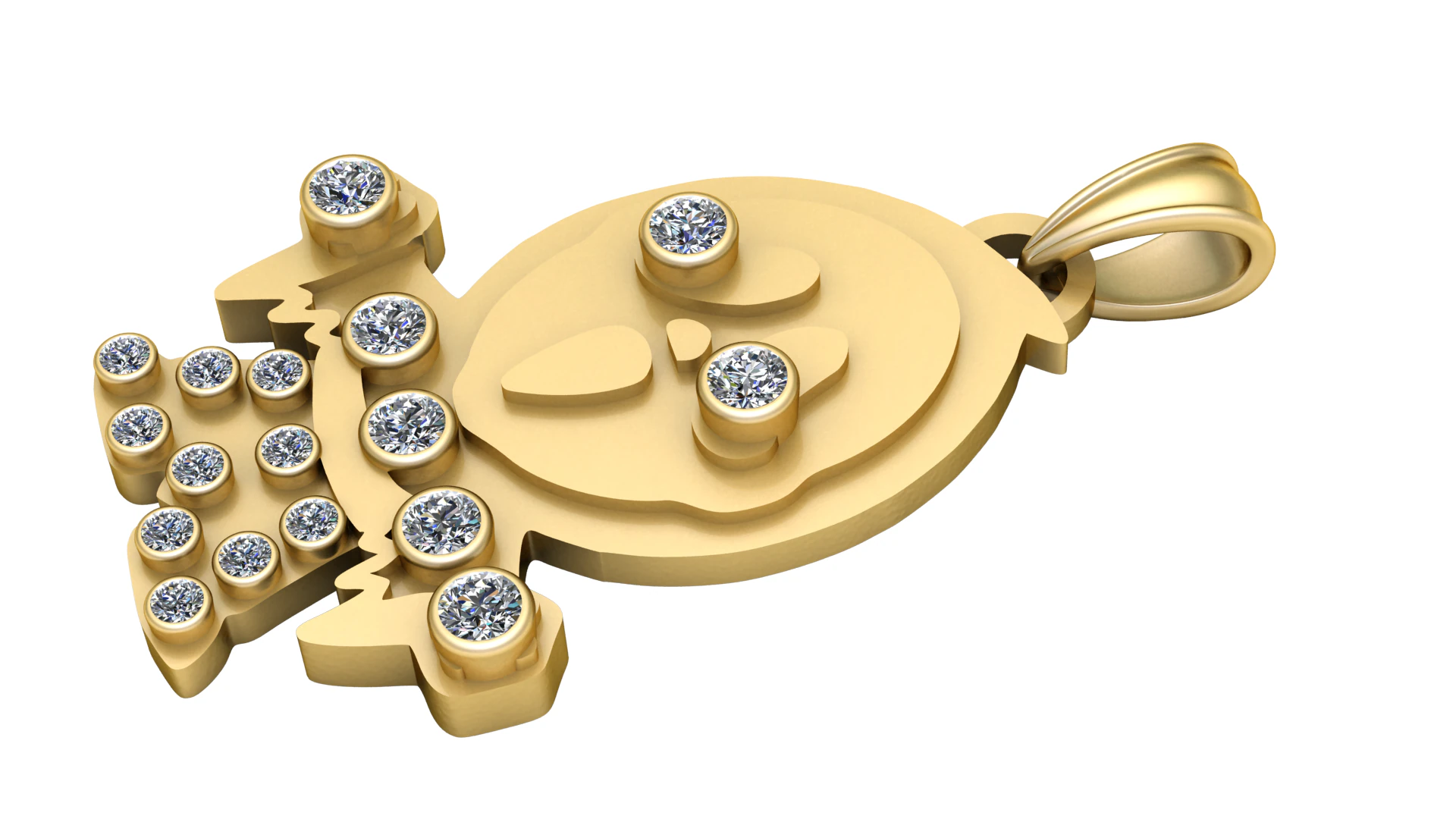 Fashion Cute Kid PENDANT 3D PRINTABLE MODEL 3D Print Model .c4d .max .obj .3ds .fbx .stl .blend 