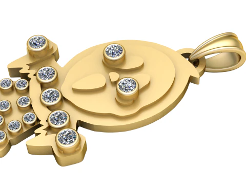 Modischer niedlicher Kinderanh&auml;nger, 3D-Druckbares Modell 3D Druckmodell