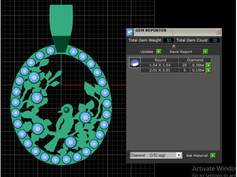 BIRD PENDANT 3D PRINTABL 3D Принт Модель