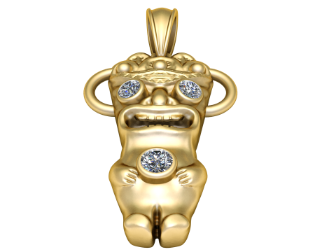 LITTLE BOY PENDANT 3D PRINTABLE MODEL 3D Принт Модель