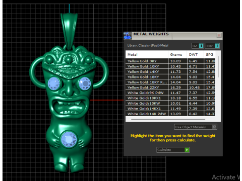 LITTLE BOY PENDANT 3D PRINTABLE MODEL 3D Принт Модель