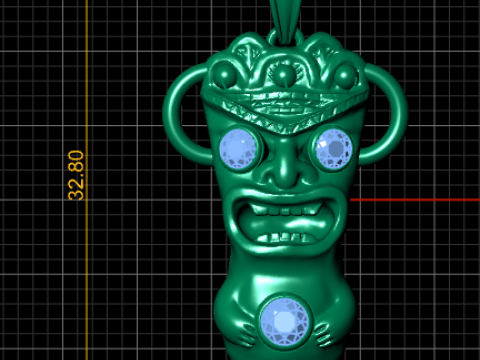 LITTLE BOY PENDANT 3D PRINTABLE MODEL 3D Принт Модель
