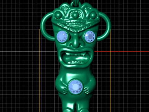 LITTLE BOY PENDANT 3D PRINTABLE MODEL 3D Принт Модель