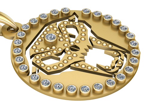 AtoZ jewellery design PENDANT 3D PRINTABLE MODEL 3D Принт Модель