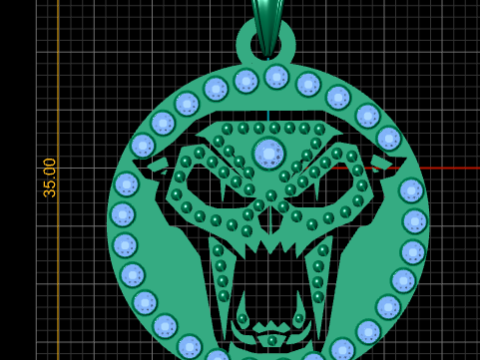 AtoZ jewellery design PENDANT 3D PRINTABLE MODEL 3D Принт Модель