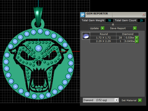 AtoZ jewellery design PENDANT 3D PRINTABLE MODEL 3D Принт Модель