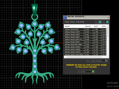 TREE PENDANT 3D PRINTABLE MODEL 3D Print Model