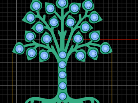 TREE PENDANT 3D PRINTABLE MODEL 3D Print Model