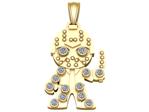 AMAZING GOLD LOCKET PENDANT 3D PRINTABLE MODEL 3D Print Model