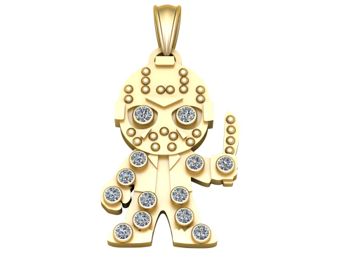 AMAZING GOLD LOCKET PENDANT 3D PRINTABLE MODEL 3D Print Model