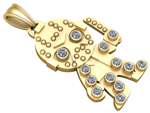 AMAZING GOLD LOCKET PENDANT 3D PRINTABLE MODEL 3D Print Model