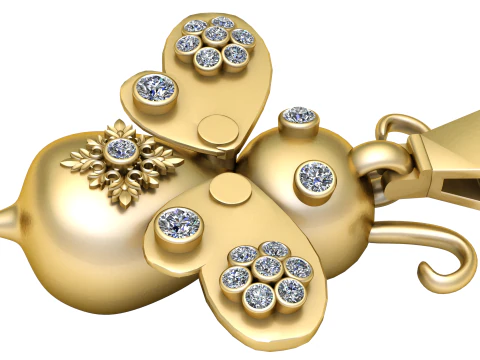 PINGENTE DE Borboleta MODELO 3D IMPRIM&Iacute;VEL Modelo de Impressão 3D