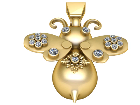 Butterfly PENDANT 3D PRINTABLE MODEL 3D Print Model