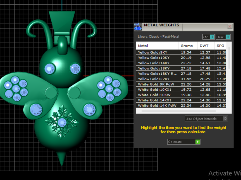 Butterfly PENDANT 3D PRINTABLE MODEL Modèles 3D en vedette