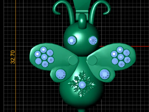 Butterfly PENDANT 3D PRINTABLE MODEL 3D Print Model