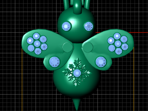 Butterfly PENDANT 3D PRINTABLE MODEL Modèles 3D en vedette