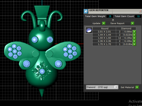 Butterfly PENDANT 3D PRINTABLE MODEL Modèles 3D en vedette