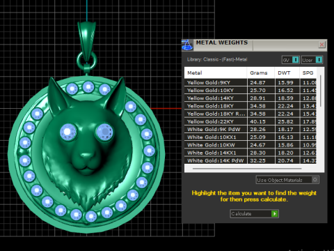 WOLF HEAD COIN PENDANT 3D PRINTABLE 3D-Druckmodell