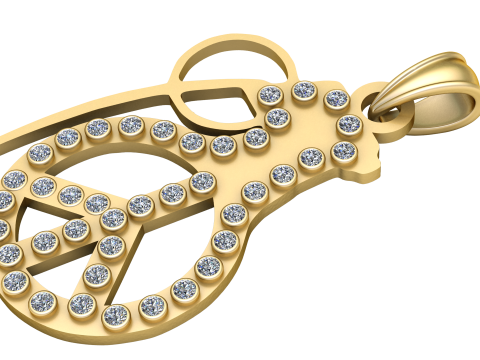 Popular Lucky Charm Necklace PENDANT 3D PRINTABLE MODEL 3Dプリントモデル
