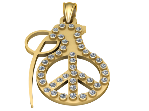 Popular Lucky Charm Necklace PENDANT 3D PRINTABLE MODEL Modelo de impresión 3D