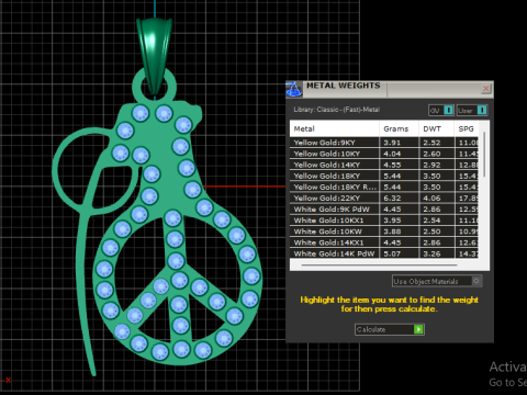 Popular Lucky Charm Necklace PENDANT 3D PRINTABLE MODEL Modelo de impresión 3D