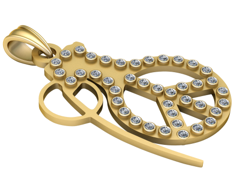 Popular Lucky Charm Necklace PENDANT 3D PRINTABLE MODEL Modelo de impresión 3D