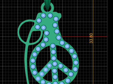 Popular Lucky Charm Necklace PENDANT 3D PRINTABLE MODEL Modelo de impresión 3D
