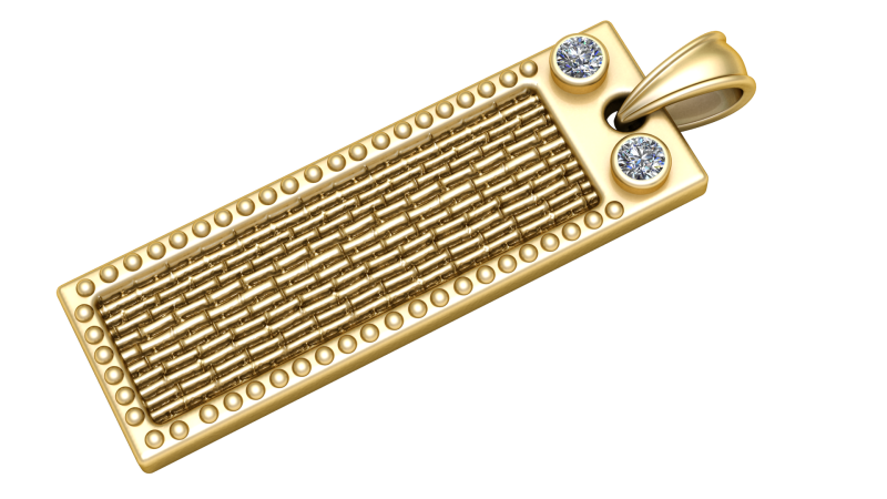 BRACELET GOLD PENDANT 3D PRINTABLE MODEL 3D Print Model .c4d .max .obj .3ds .fbx .stl .blend 