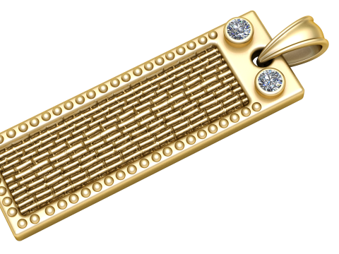 BRACELET GOLD PENDANT 3D PRINTABLE MODEL 3D Print Model
