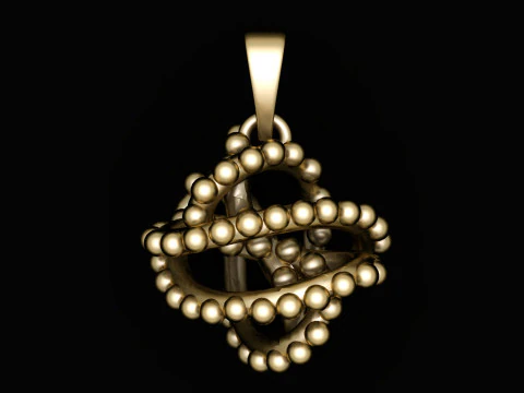 Złote litery pisowni WISIOREK MODEL DO DRUKU 3D Model do druku 3D