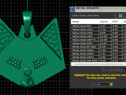 GOLD LOCKET PENDANT 3D PRINTABLE MODEL 3D Print Model