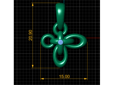 Modern Design Unique Gold Ring PENDANT 3D PRINTABLE MODEL 3Dプリントモデル