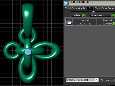 Modern Design Unique Gold Ring PENDANT 3D PRINTABLE MODEL 3D Print Model